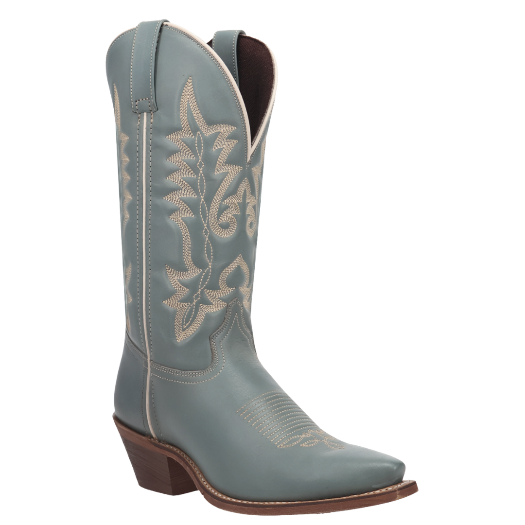 Laredo Ladies Carly Sky Blue Leather Western Boot 20069-BL2