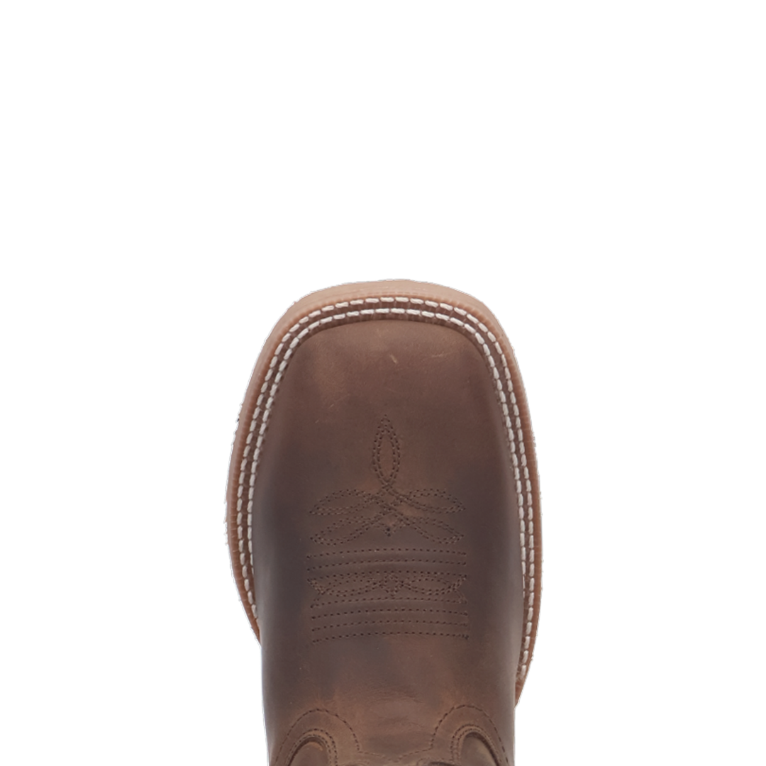 Laredo Ladies Lonestar Brown Lace Leather Western Boot 2034