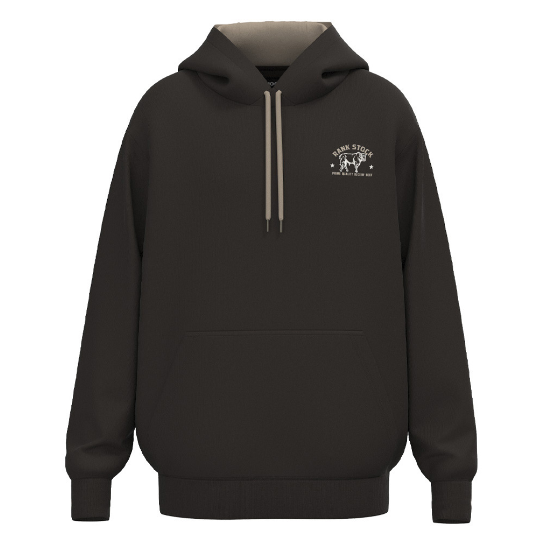 Hooey Men's Charbray Dark Brown Logo Pullover Hoodie RH2602DKBR