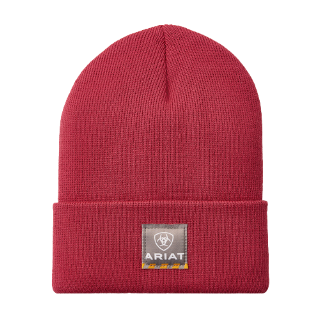 Ariat Rebar Roughneck Watch Crab Apple Beanie Cap 10079935