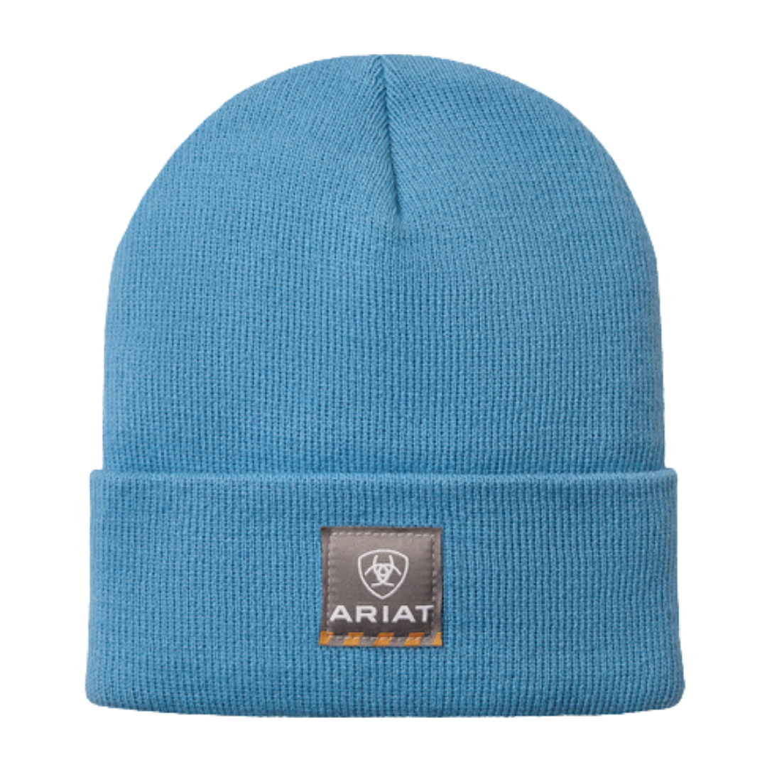 Ariat Rebar Roughneck Watch Carolina Blue Beanie Cap 10080243
