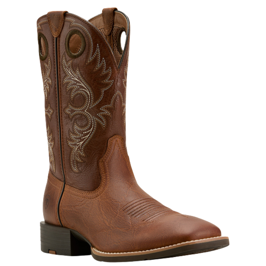 Ariat Men's Sport Rodeo Aged Tan Elephant Print Western Boot 10061183