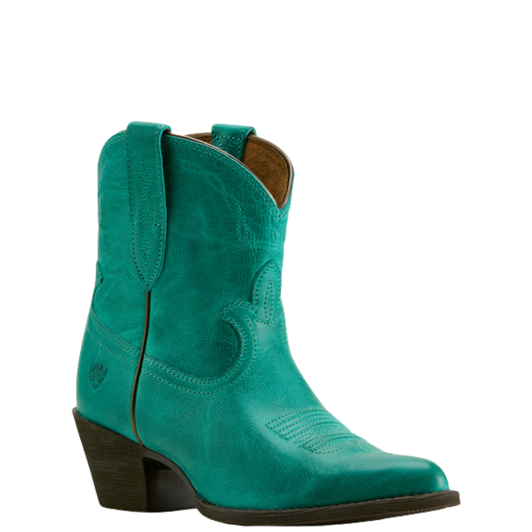 Ariat Ladies Maggie Deep Turquoise J Toe Western Boot 10063939
