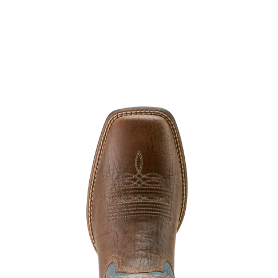 Ariat Men's Steadfast Dusk Brown Wide Square Toe Western Boot 10064004