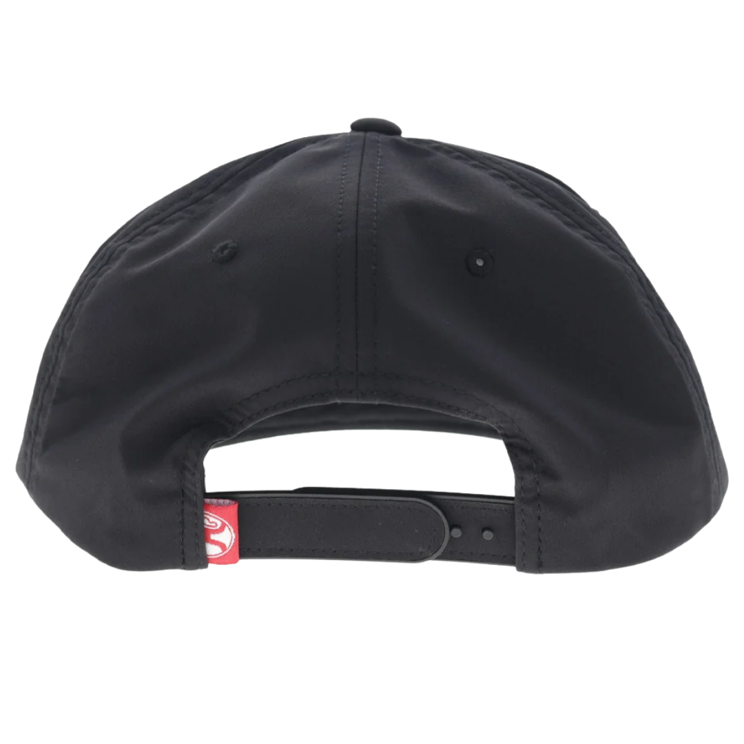 Hooey Rank Stock Black Embroidered 5-Panel Trucker Cap 2662T-BK