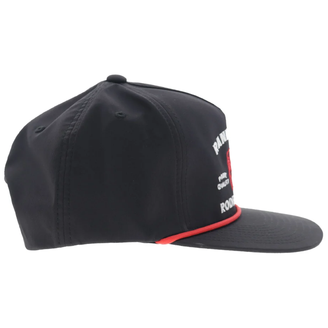 Hooey Rank Stock Black Embroidered 5-Panel Trucker Cap 2662T-BK