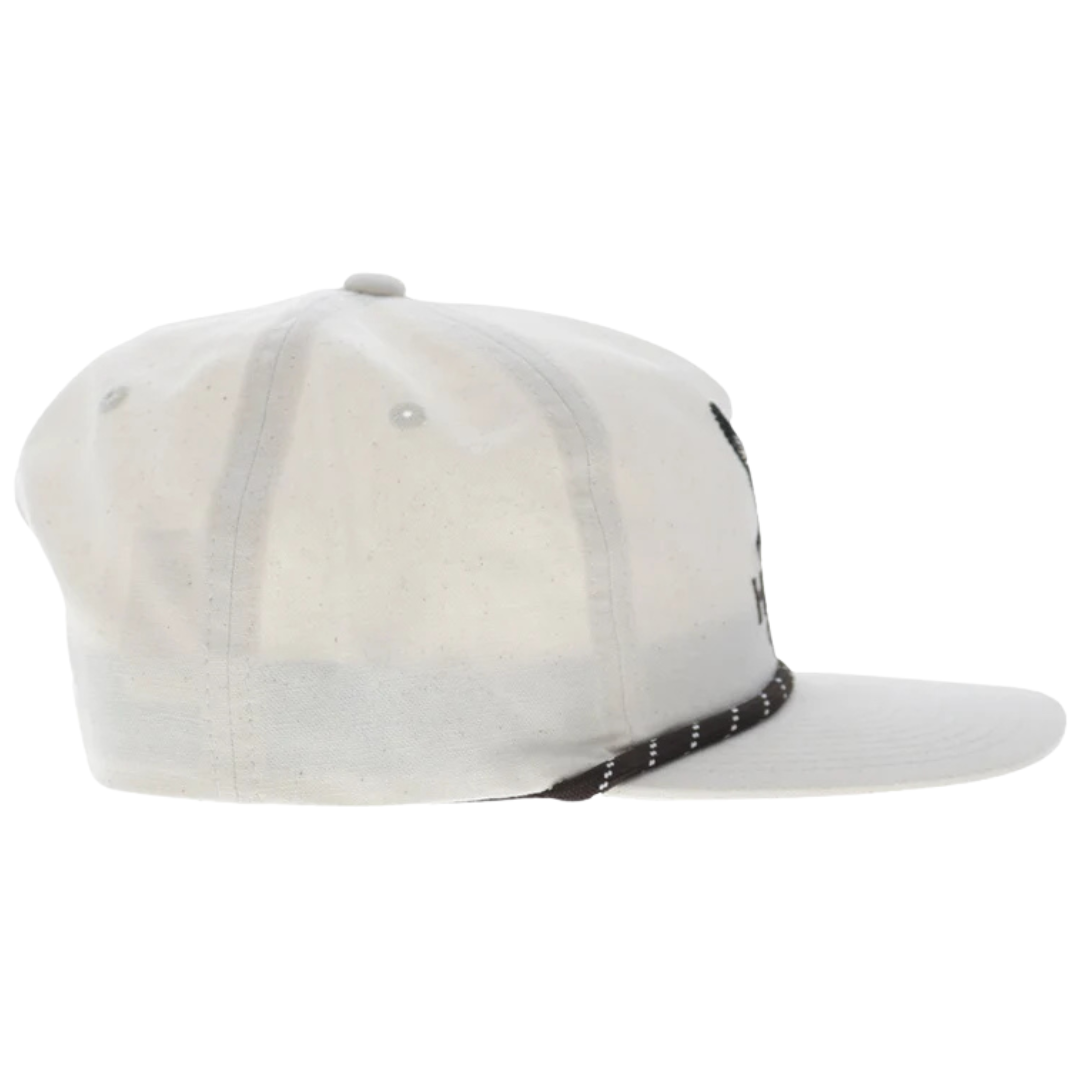 Hooey Mallard Cream 5-Panel Mid Profile Trucker Cap 6038T-CR