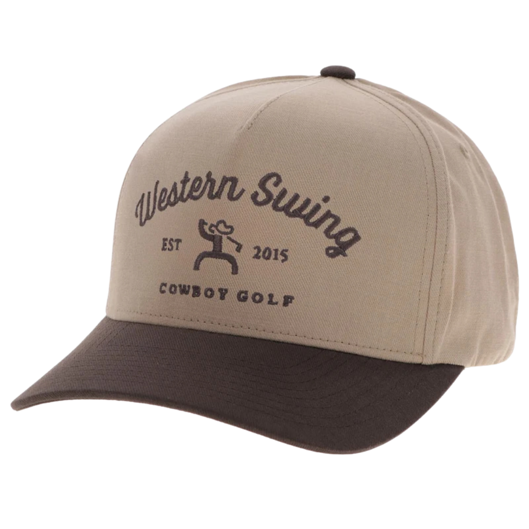 Hooey Western Swing Tan & Brown 5-Panel Trucker Cap 2536T-TNBR