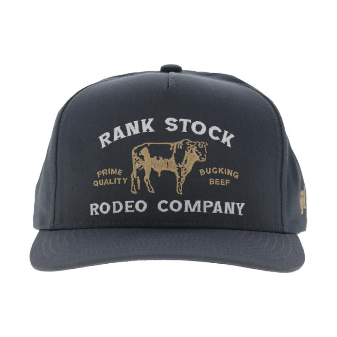 Hooey Rank Stock Charcoal 5-Panel Trucker Cap 2662T-CH