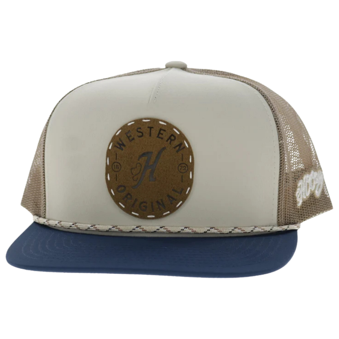 Hooey Spur Cream & Tan 5-Panel Trucker Cap 2614T-CRTN