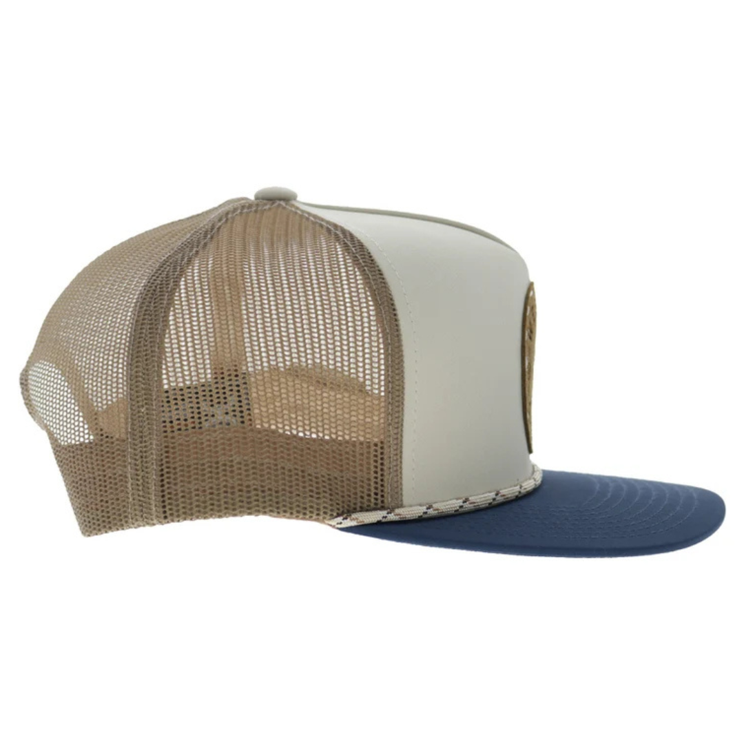 Hooey Spur Cream & Tan 5-Panel Trucker Cap 2614T-CRTN