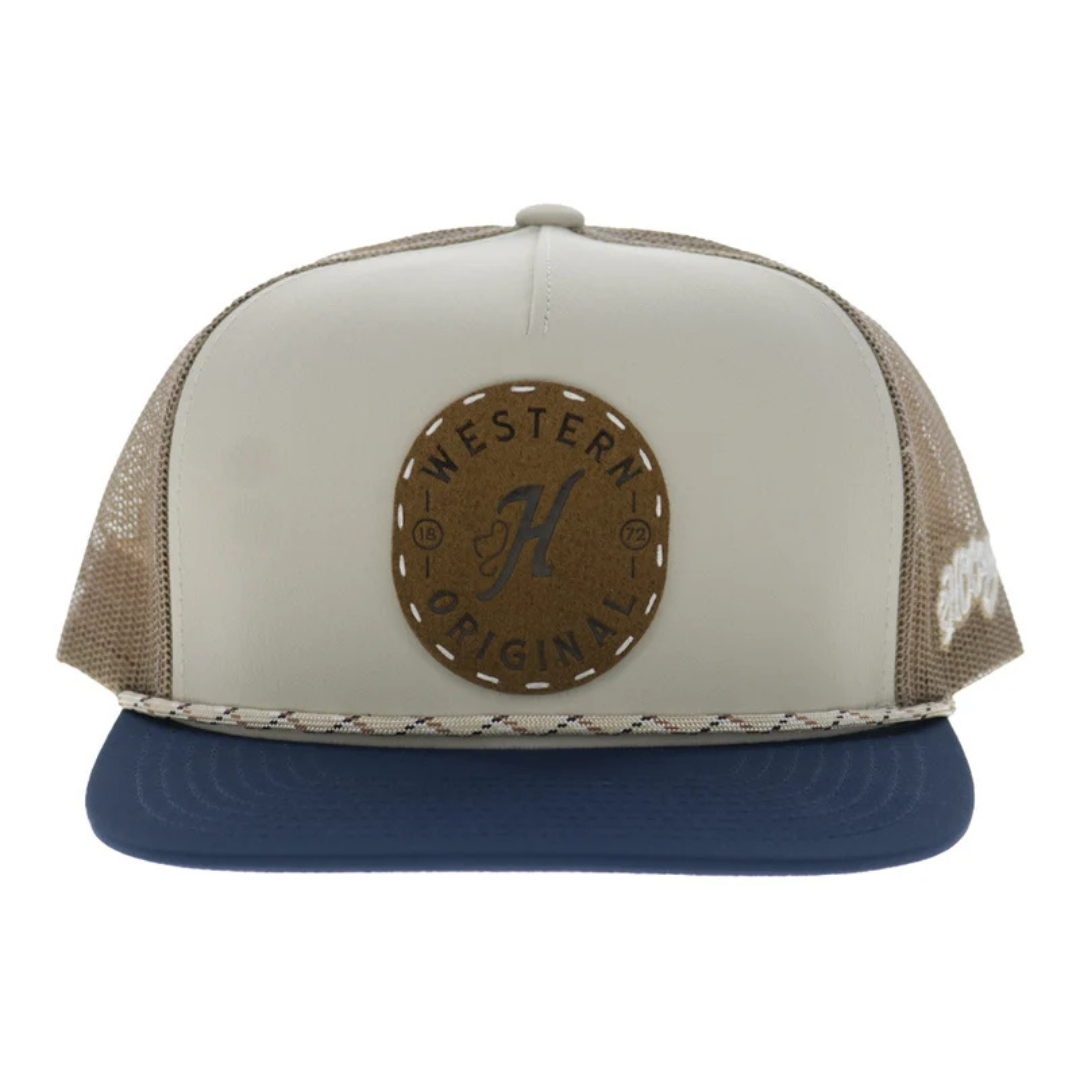 Hooey Spur Cream & Tan 5-Panel Trucker Cap 2614T-CRTN