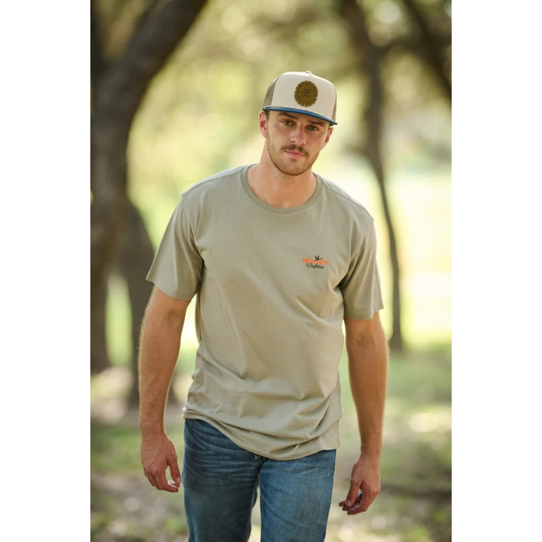 Hooey Spur Cream & Tan 5-Panel Trucker Cap 2614T-CRTN