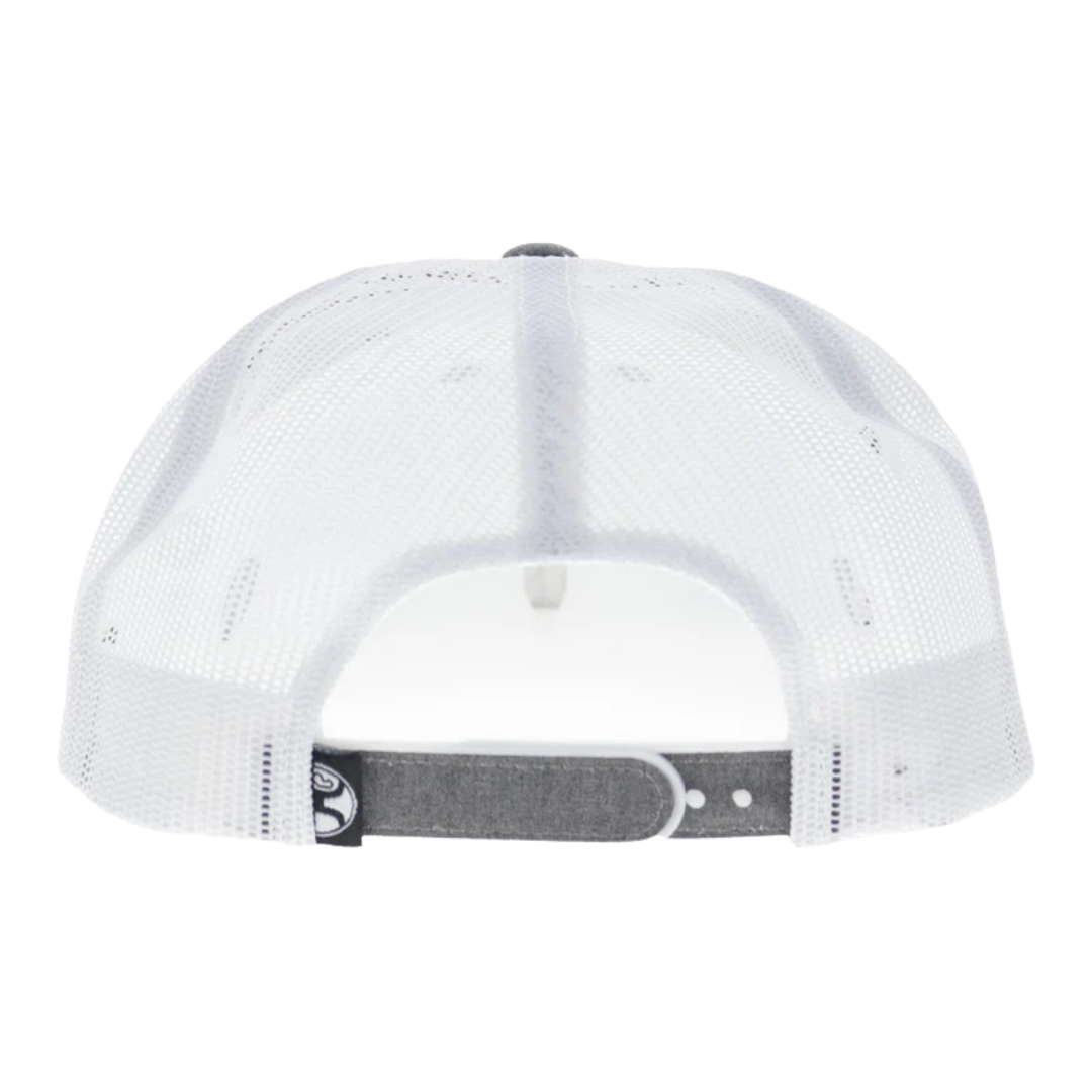 Hooey Liberty Roper Grey & White Flag Patch Trucker Cap 2610T-GYWH