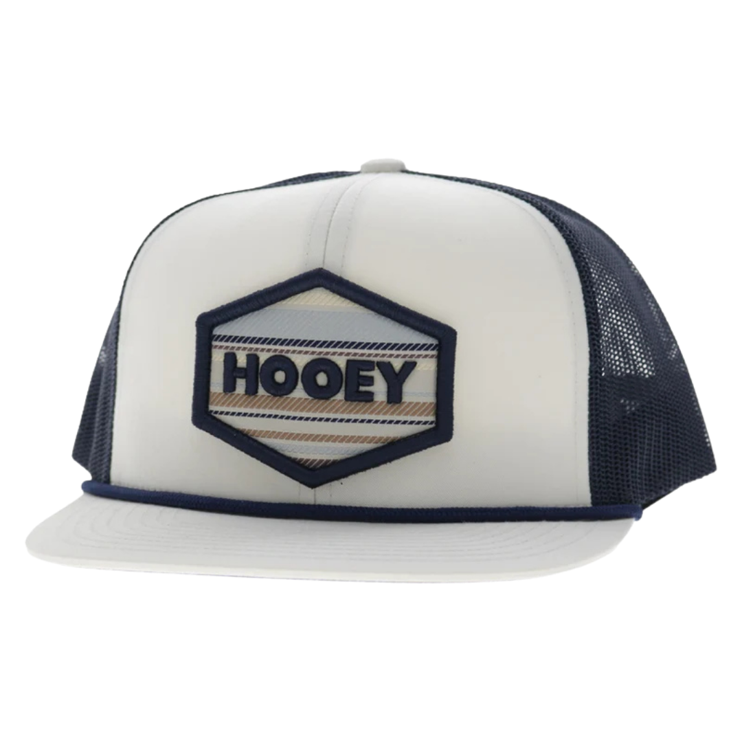 Hooey Mesa Cream & Navy Patch Trucker Cap 2687T-CRNV