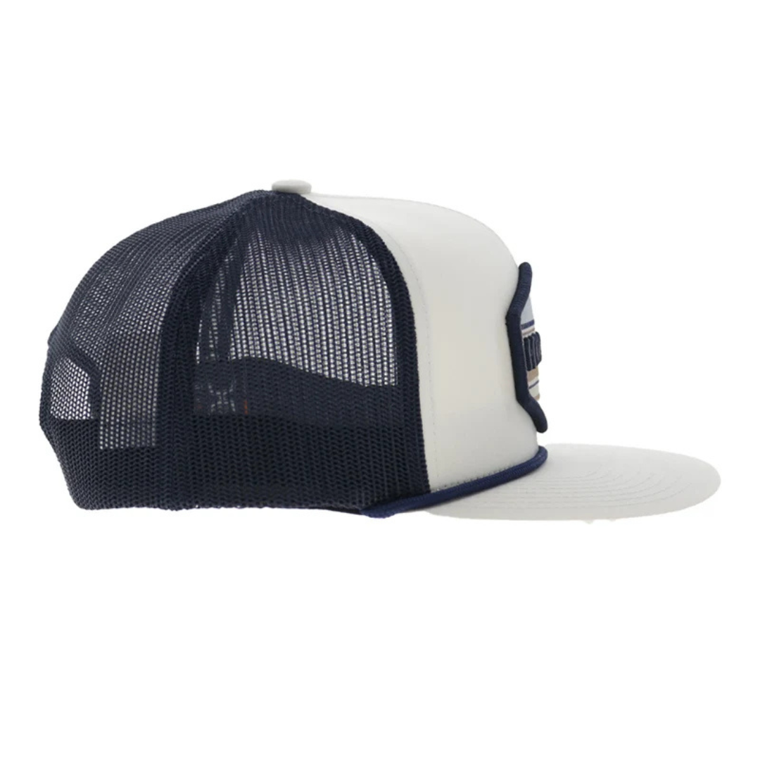 Hooey Mesa Cream & Navy Patch Trucker Cap 2687T-CRNV