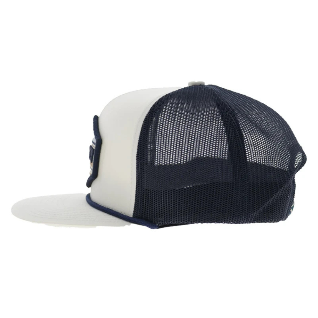 Hooey Mesa Cream & Navy Patch Trucker Cap 2687T-CRNV