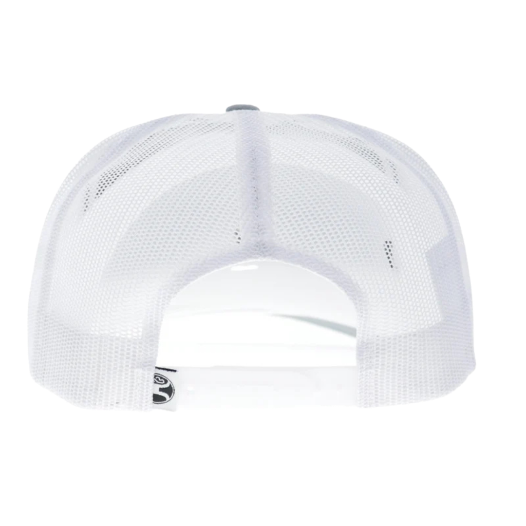 Hooey Mallard Grey & White 5-Panel Trucker Cap 6038T-GYWH