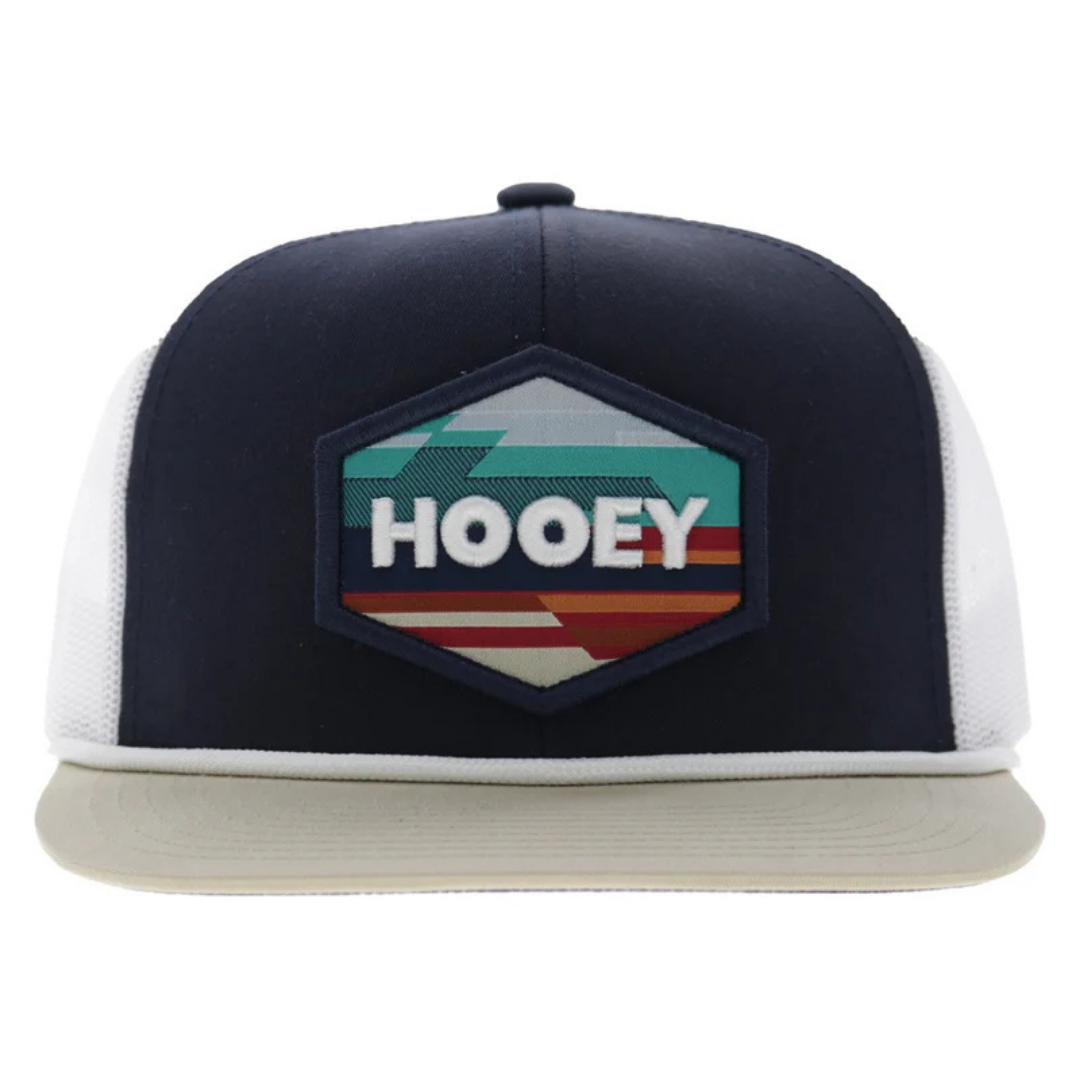 Hooey Mesa Navy & White 6-Panel Trucker Cap 2687T-NVWH