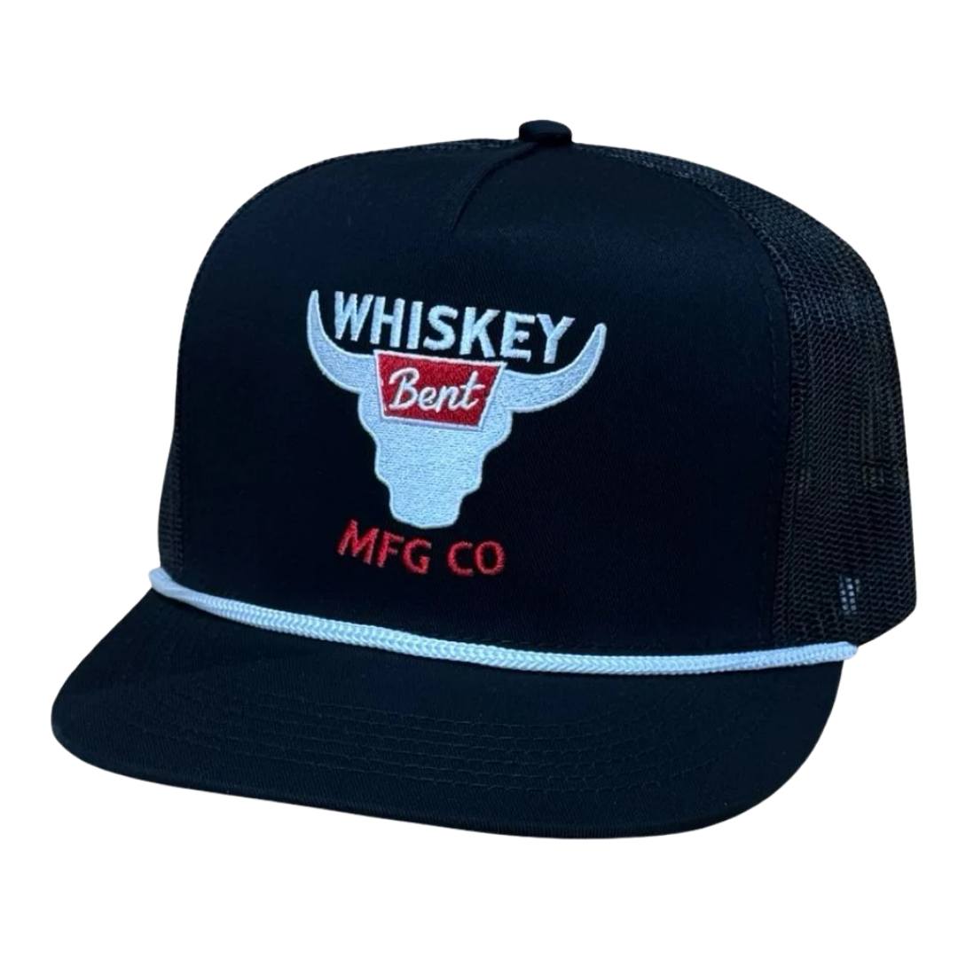 Whiskey Bent Banquet Black Logo Trucker Cap BANQBLK
