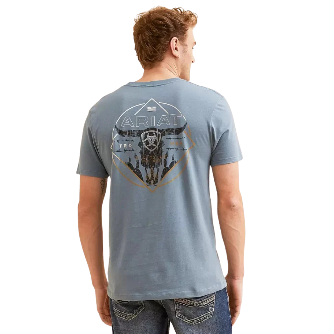 Ariat Men's Triple Stacker Light Denim T-Shirt 10079365
