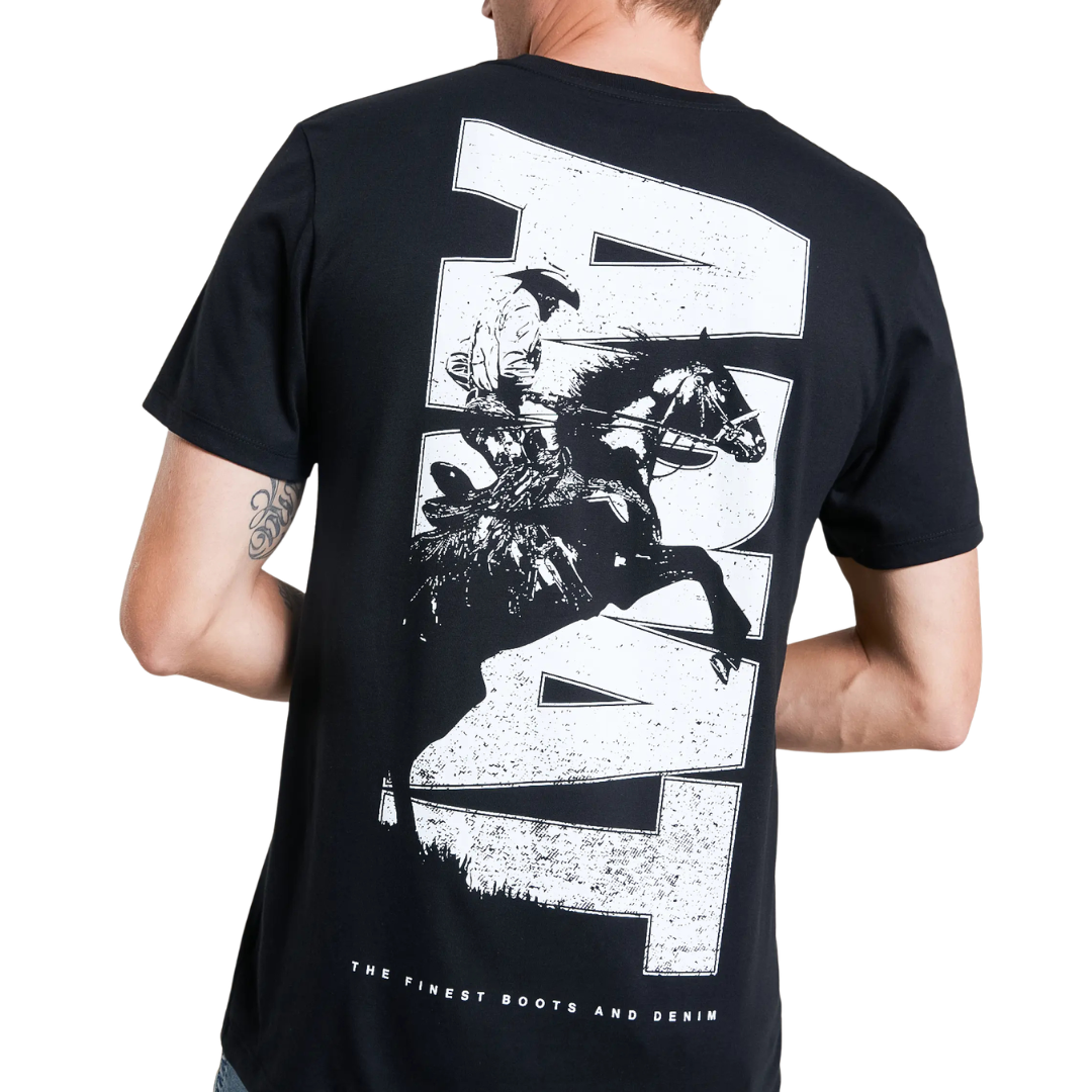 Ariat Men's Silo Charge Black T-Shirt 10082623