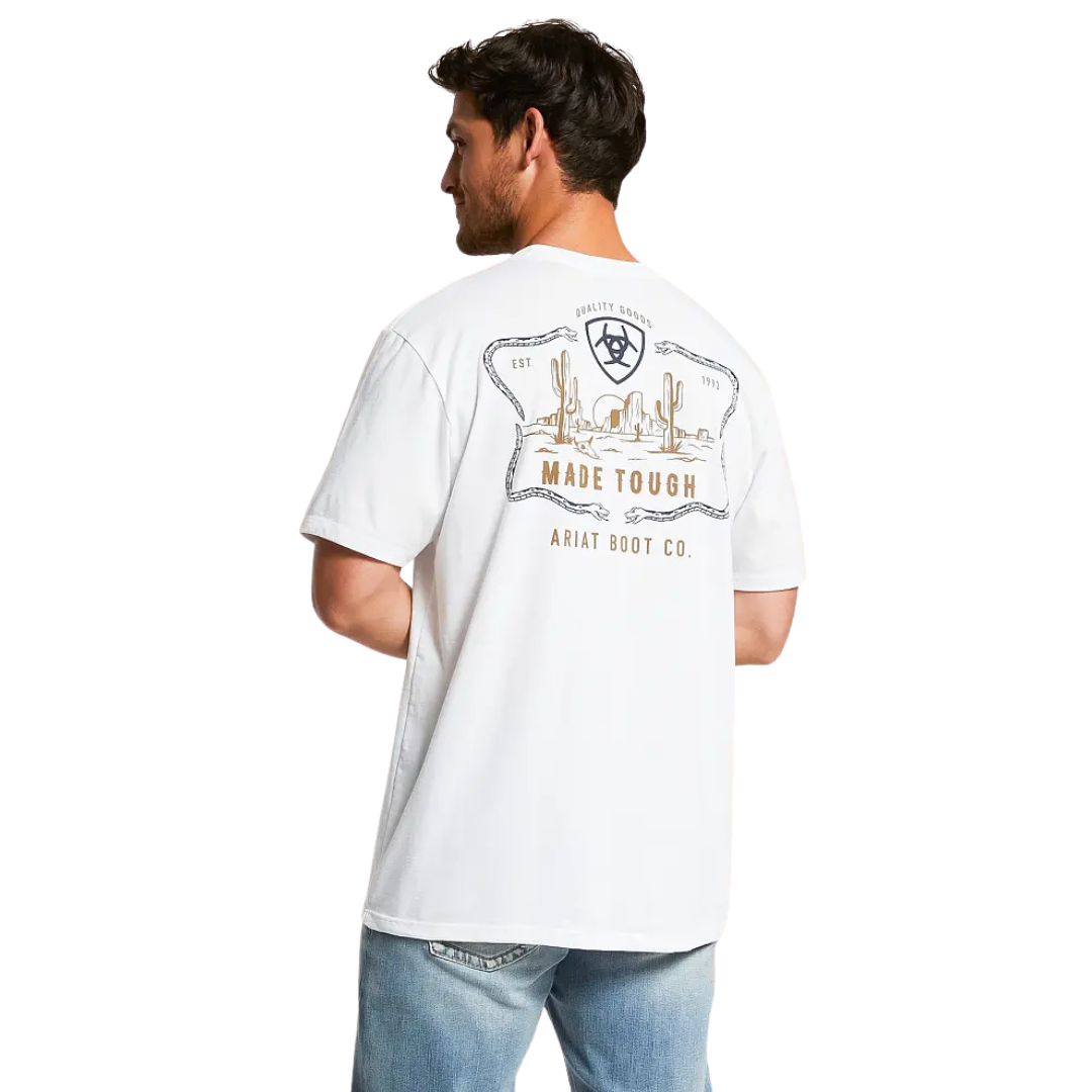 Ariat Men's Snake Frame Ranch White T-Shirt 10082629