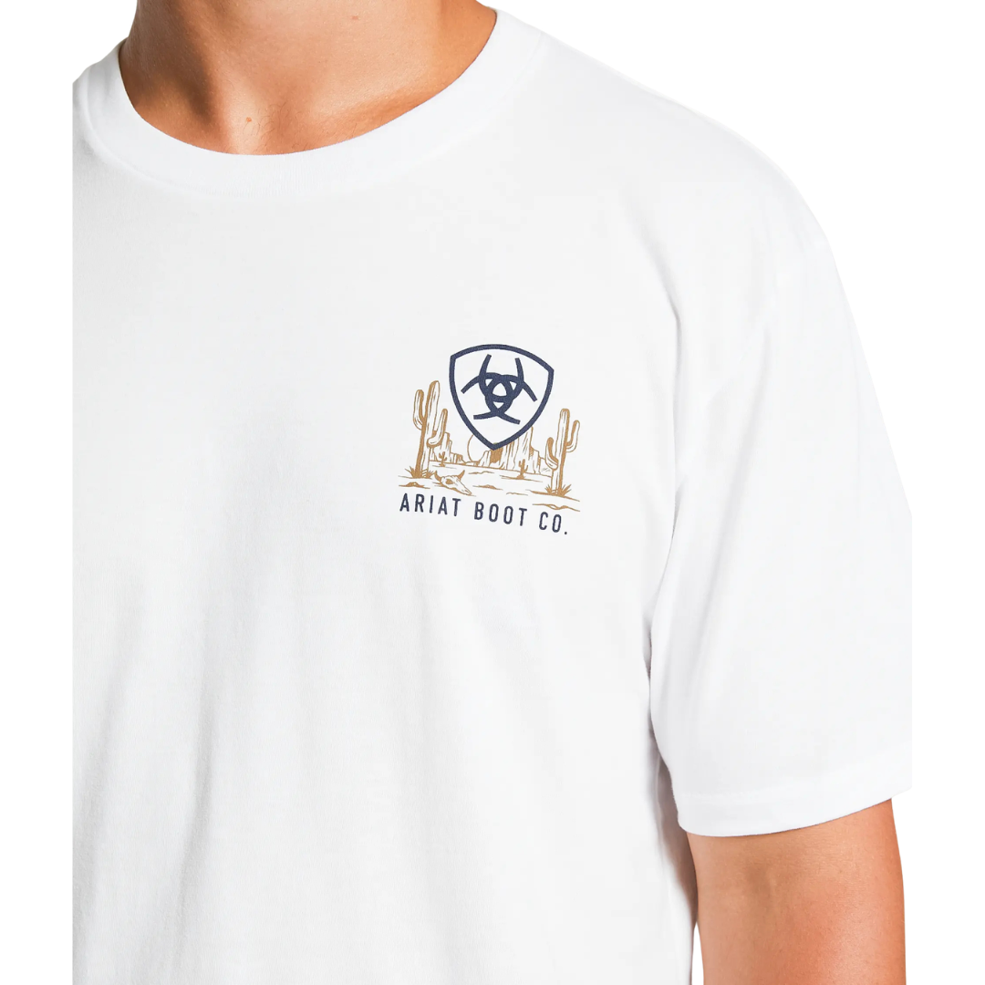 Ariat Men's Snake Frame Ranch White T-Shirt 10082629