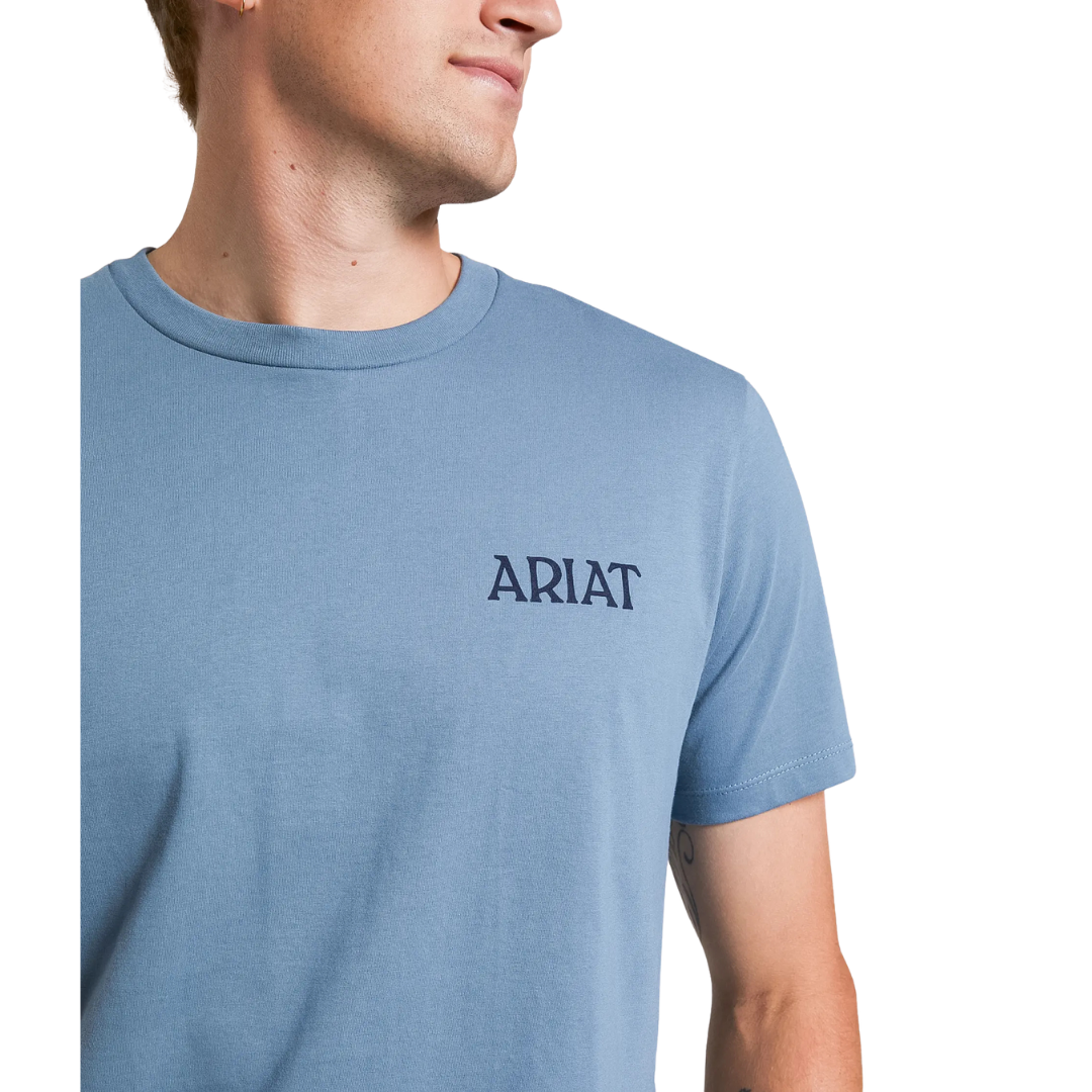 Ariat Men's Bulldogger Bro Light Denim T-Shirt 10082625