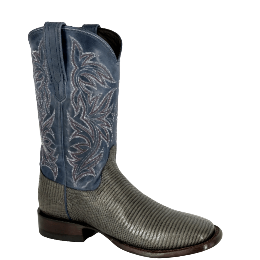 Tecovas Men's The Doc Canyon Gunmetal Lizard Western Boot 11224-GNM