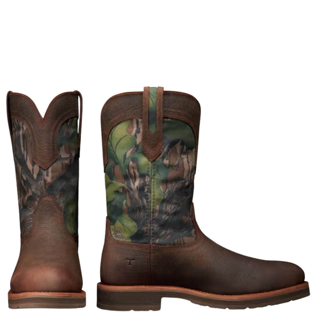 Tecovas X Mossy Oak Men's Full Foliage Cowhide Rugged Roper Boot 11088MFF