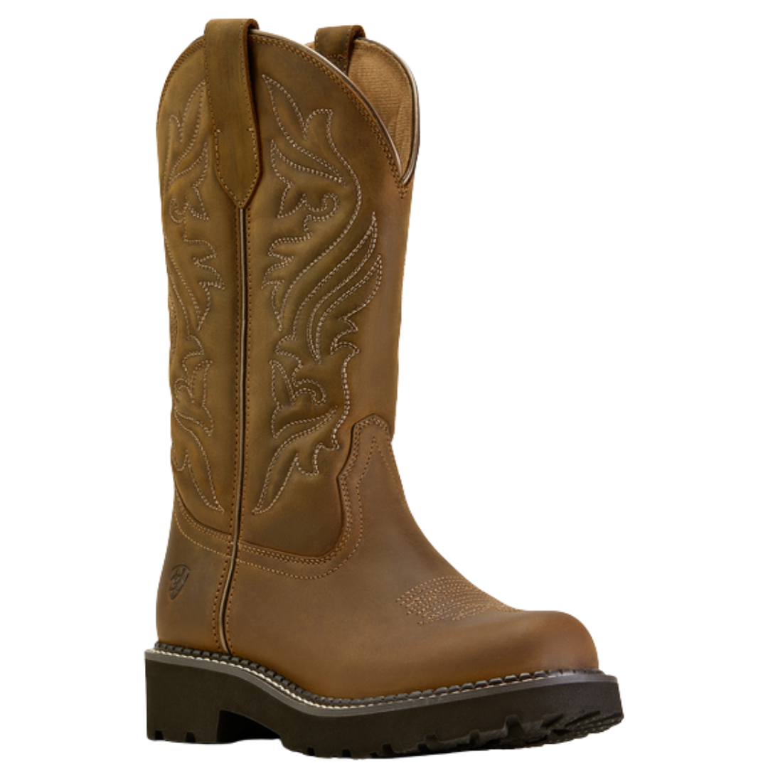 Ariat Ladies Fatbaby Dawn Distresed Brown Western Boot 10074301