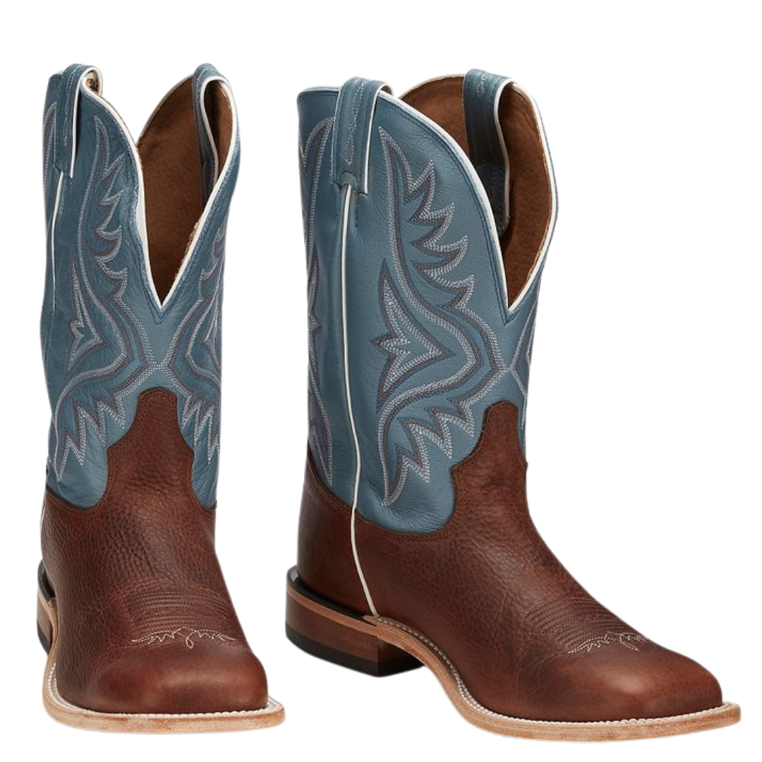 Tony Lama Men's Avett Brown 11" Wide Square Toe Western Boot 7955