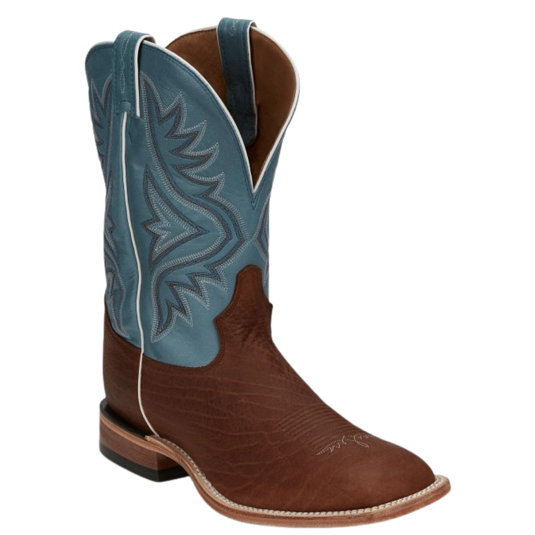 Tony Lama Men's Avett Brown 11" Wide Square Toe Western Boot 7955