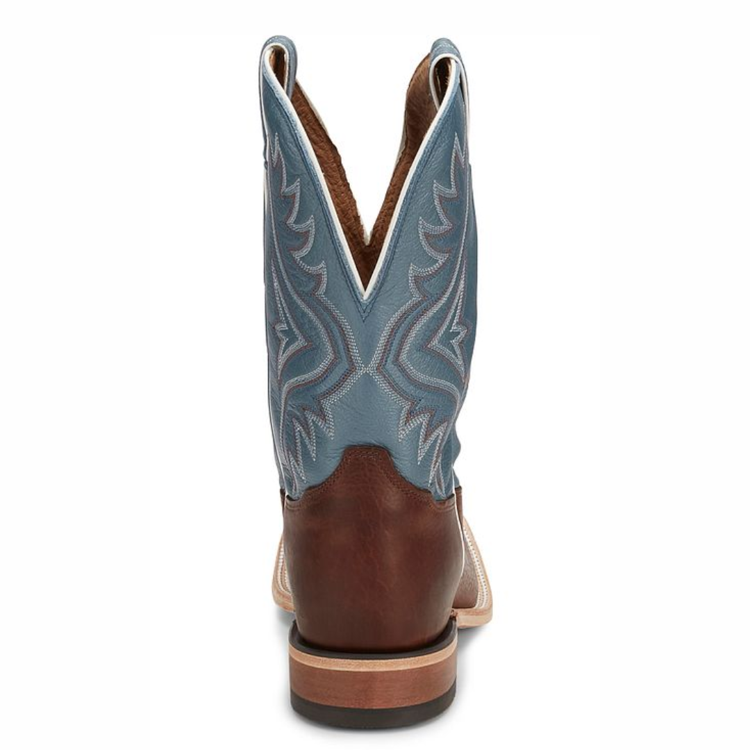 Tony Lama Men's Avett Brown 11" Wide Square Toe Western Boot 7955