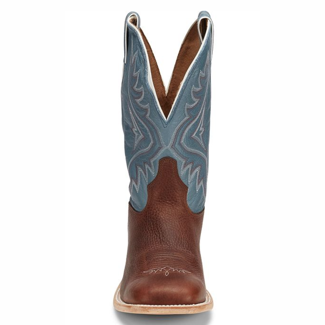 Tony Lama Men's Avett Brown 11" Wide Square Toe Western Boot 7955