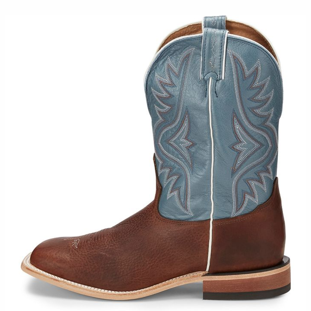 Tony Lama Men's Avett Brown 11" Wide Square Toe Western Boot 7955