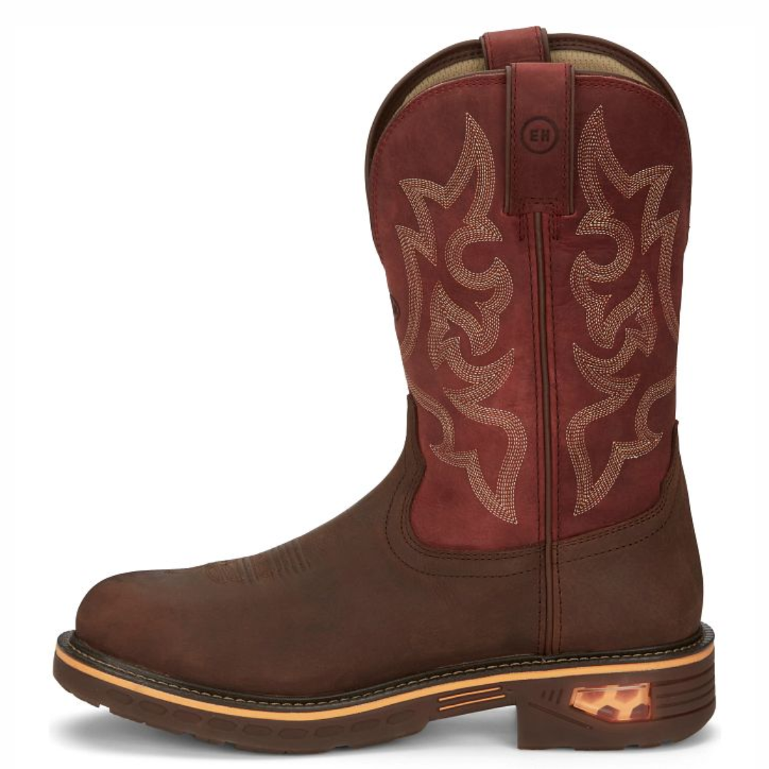 Justin Men's Resistor Whiskey 11" Waterproof Nano Composite Toe Work Boot CR4007