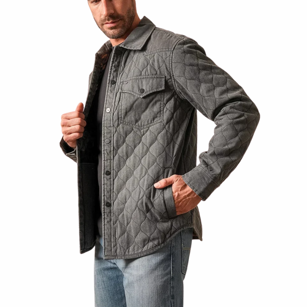 Kimes Ranch Men's Madison Black Quilted Snap Jacket MJA0000040-BK001