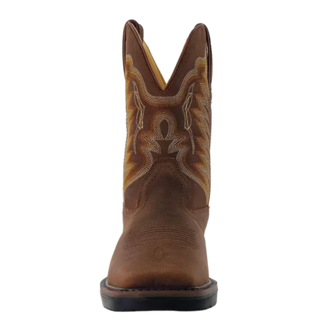 R. Watson Men's Crazy House Cowhide Leather 11" Wide Square Work Boot RW1804