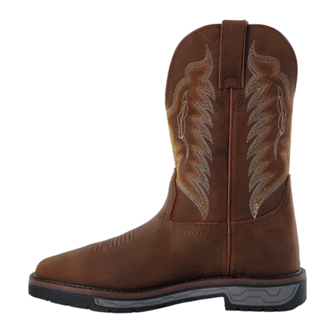R. Watson Men's Crazy House Cowhide Leather 11" Wide Square Work Boot RW1804