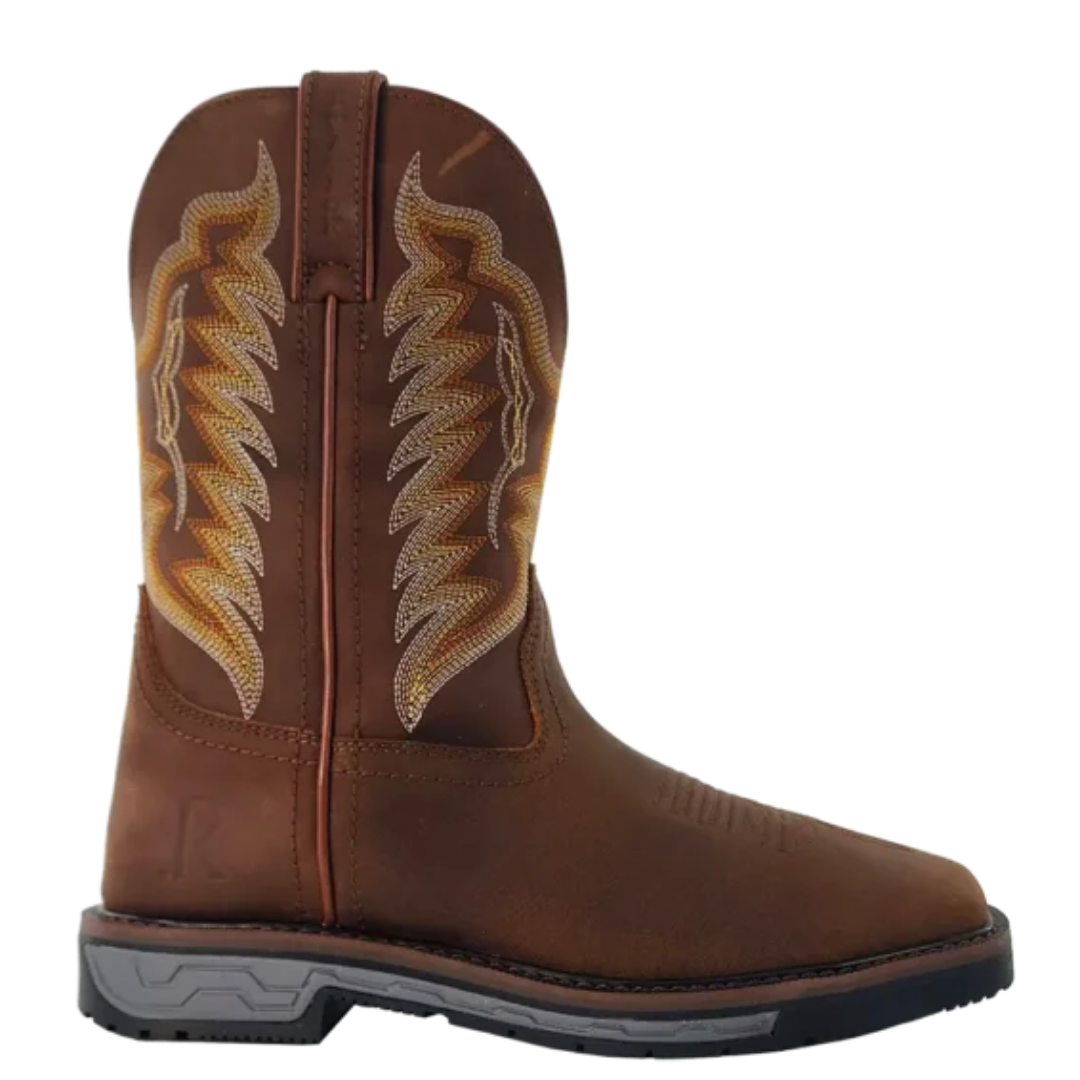 R. Watson Men's Crazy House Cowhide Leather 11" Wide Square Work Boot RW1804