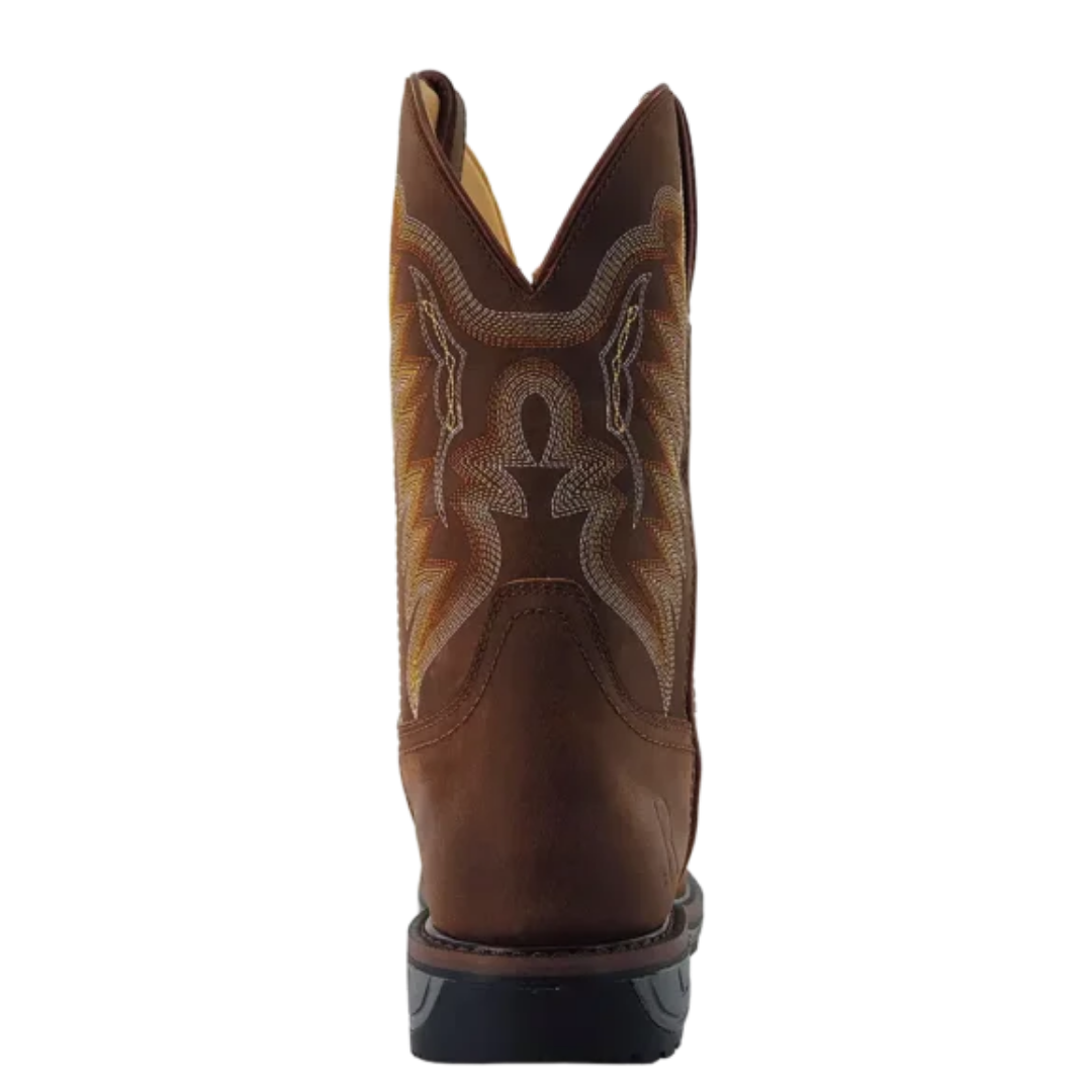 R. Watson Men's Crazy House Cowhide Leather 11" Wide Square Work Boot RW1804