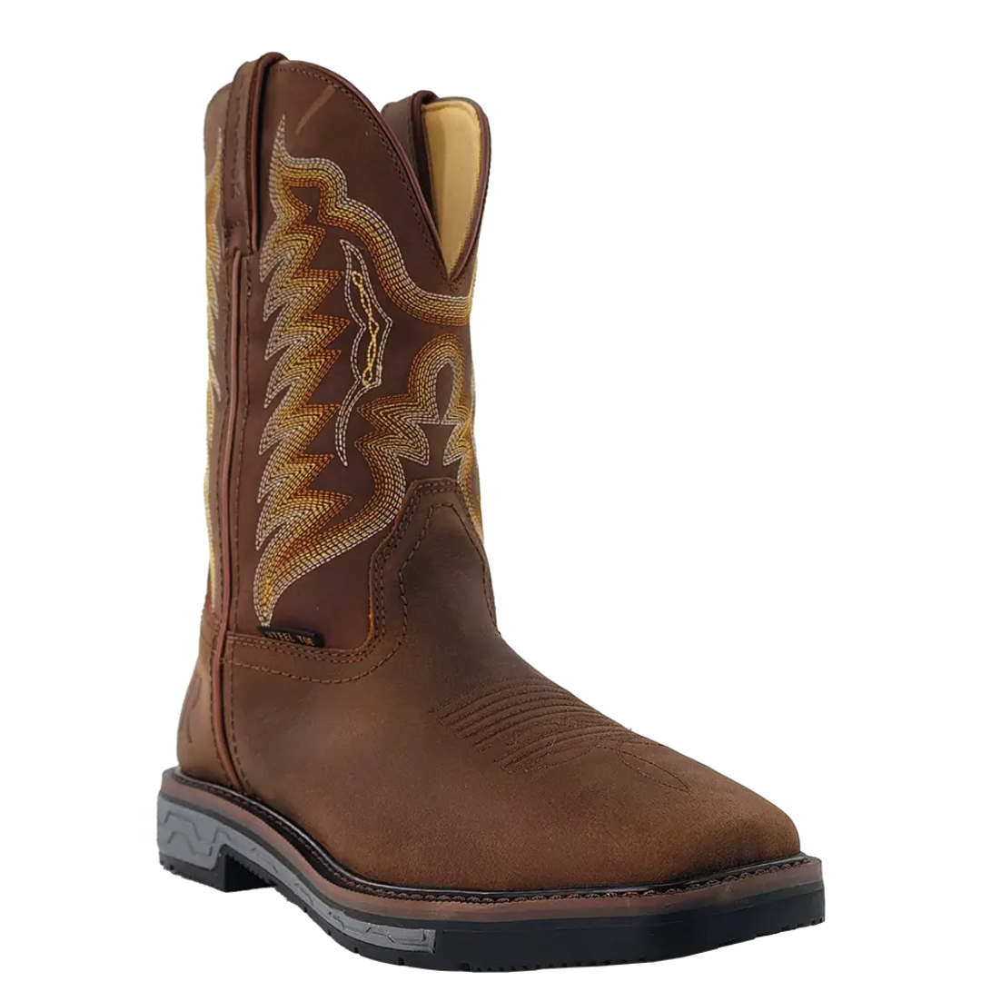 R. Watson Men's Crazy House Cowhide Leather 11" Steel Toe Work Boot RW1804-ST