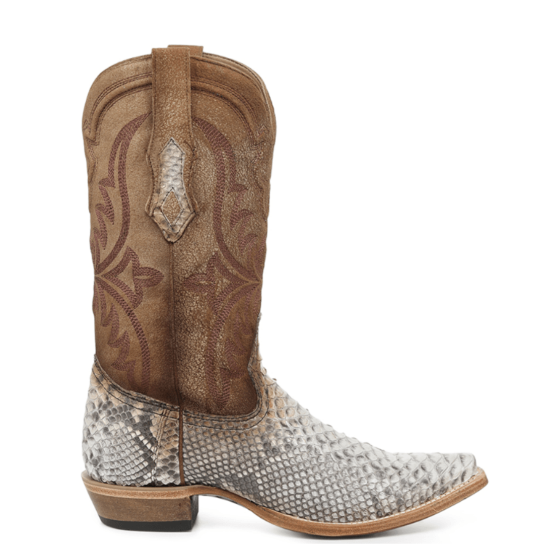 Corral Men's Natural Python Embroidery Western Boot A5170