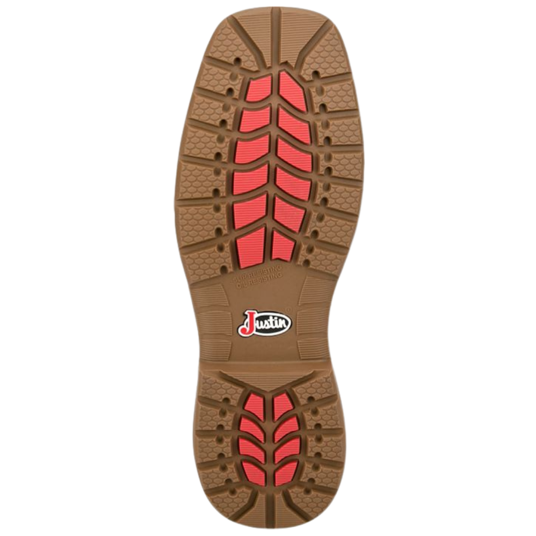 Justin Men's OilPatch Tan Waterproof Nano Comp Toe Work Boot WR4149