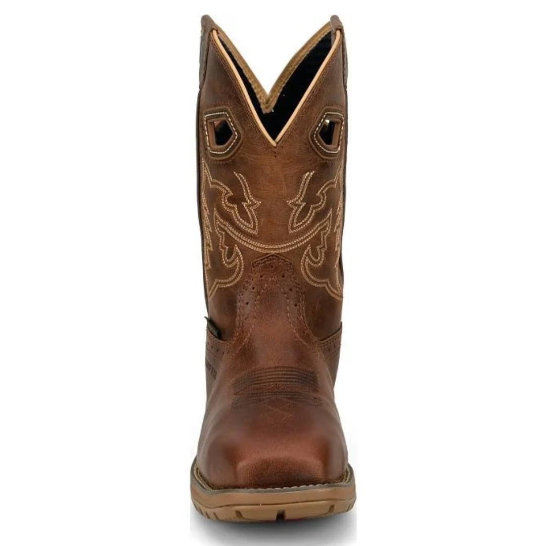 Justin Men's OilPatch Tan Waterproof Nano Comp Toe Work Boot WR4149