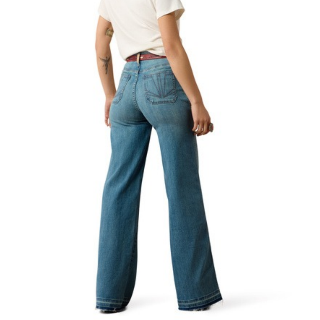 Ariat Ladies Ultra High Rise Mavis Delaware Wide Leg Jeans 10080875