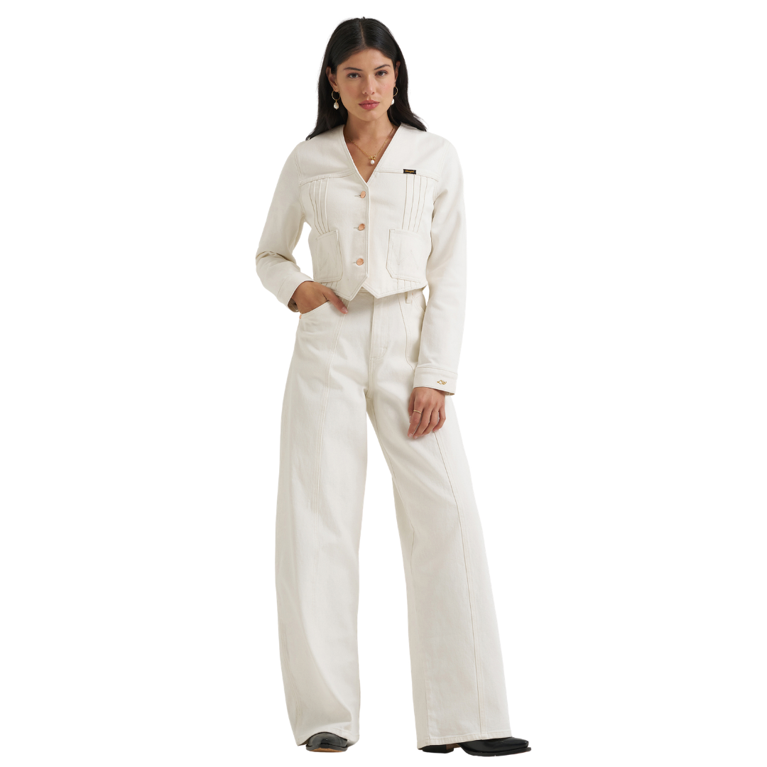 Wrangler X Lainey Wilson Ladies White Denim Top 112385568