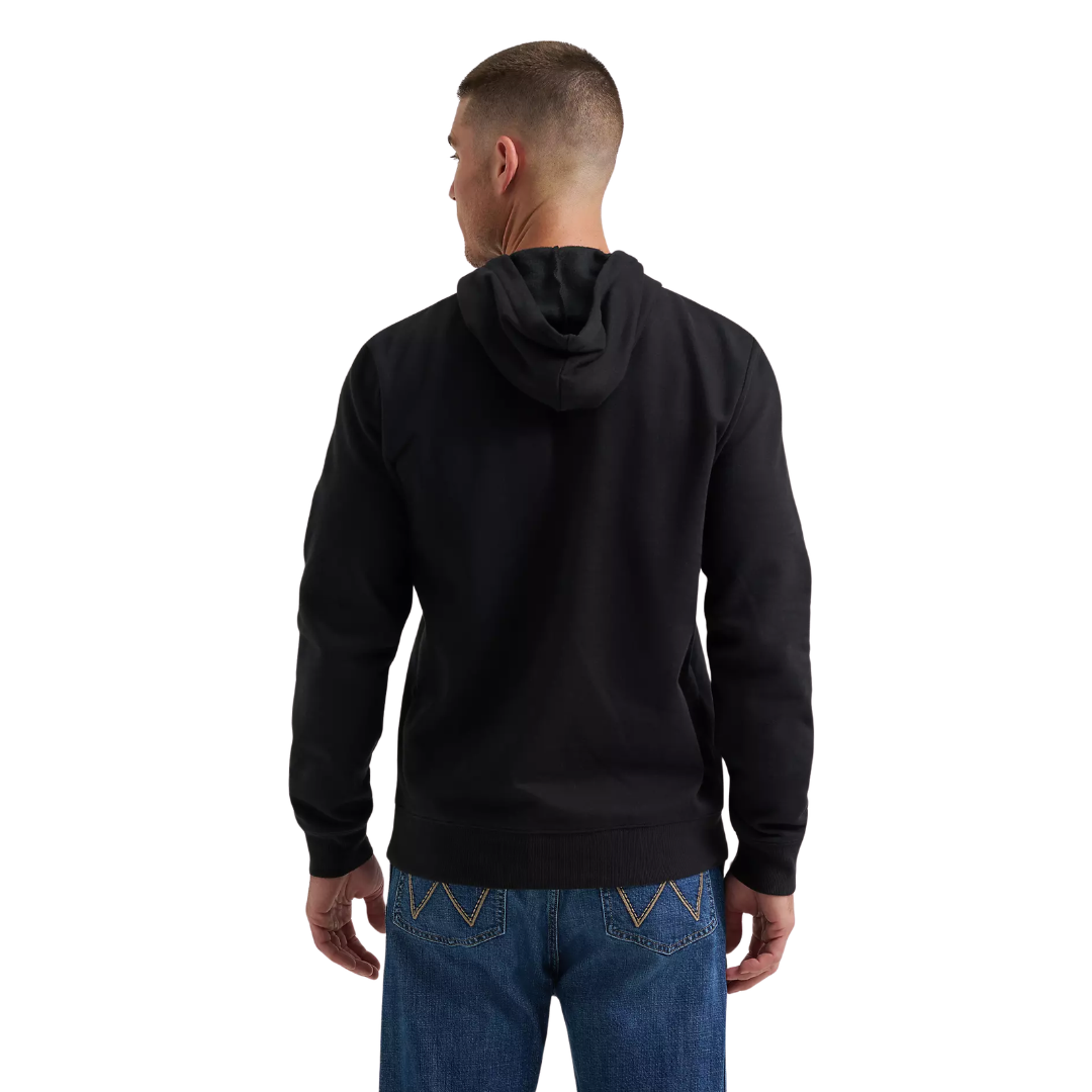 Wrangler Men's Western Black Beauty Ledge Pullover Hoodie 112383995